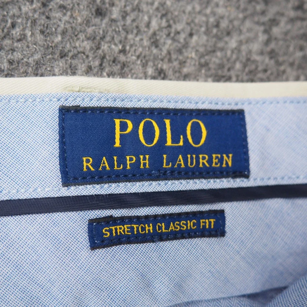 Polo Ralph Lauren Chino Pants Mens 40x32 Stretch Classic Fit Beige Solid Preppy